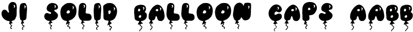 JI Solid Balloon Caps font