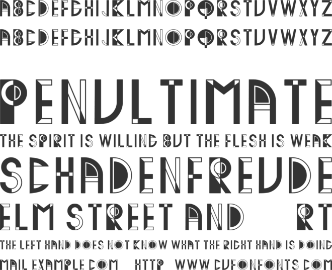 Cretin font preview