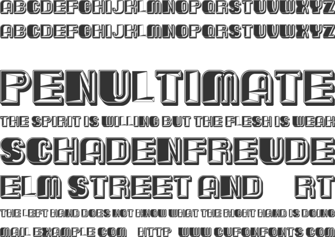 Fantome font preview