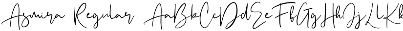 Asmira Regular font
