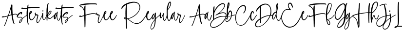 Asterikats Free Regular font