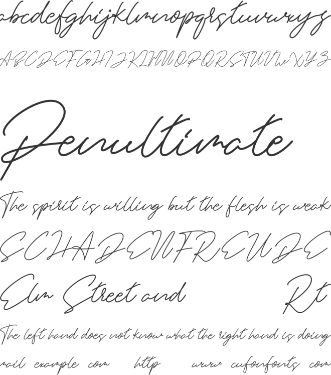 Haelynn font preview