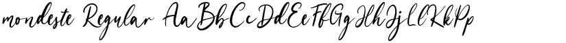 mondeste Regular font