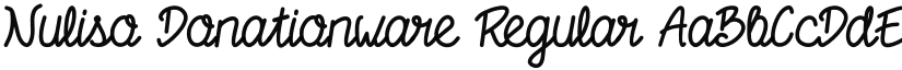 Nuliso Donationware font download