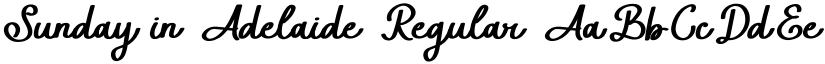 Sunday in Adelaide font download