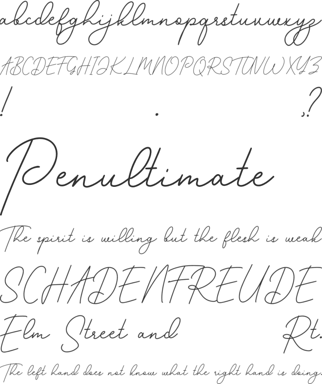 Roshayati font preview