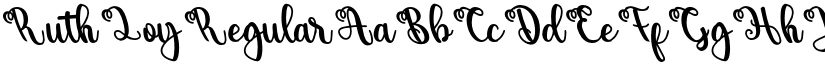Ruth Loy Regular font