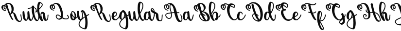 Ruth Loy font download