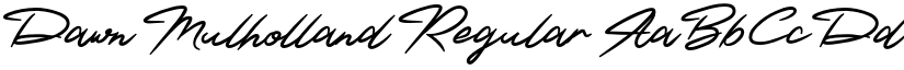 Dawn Mulholland Regular font