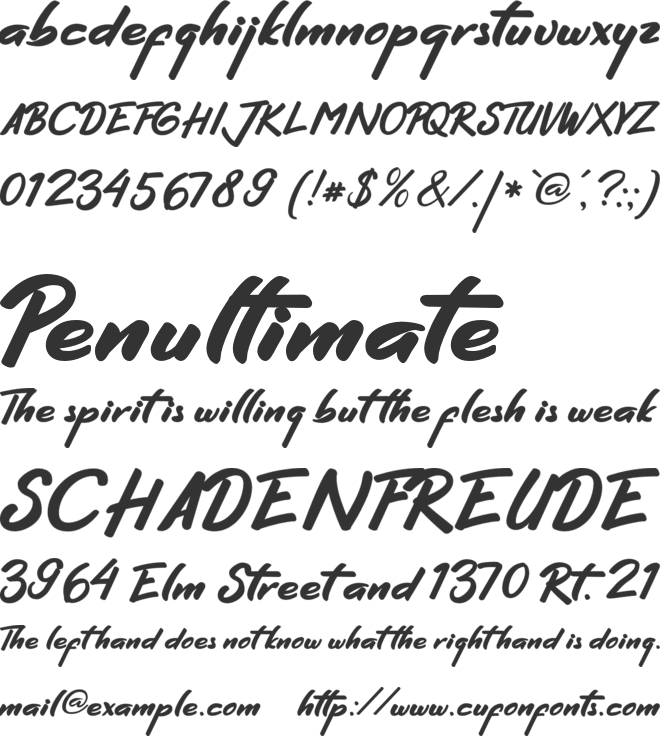 Hello Zone font preview