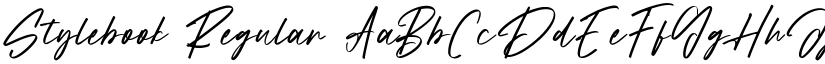 Stylebook Regular font