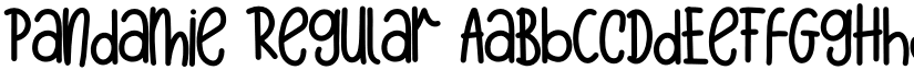 Pandamie Regular font