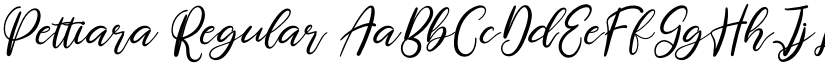 Pettiara Regular font