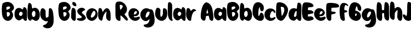 Baby Bison Regular font