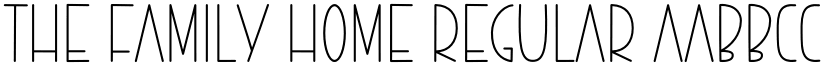 The Family Home Regular font