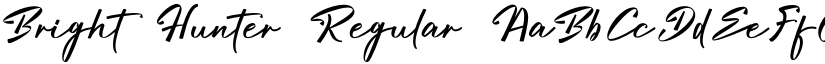 Bright Hunter Regular font