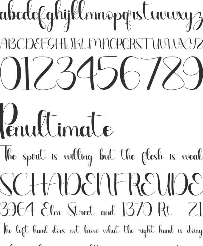 Harliva - Personal Use font preview