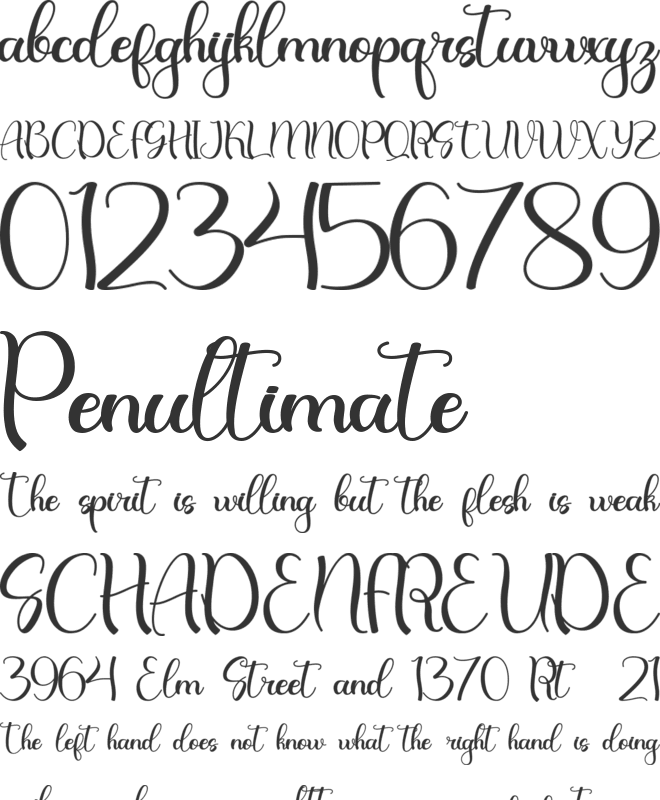 Christmas Night - Pesonal Use font preview