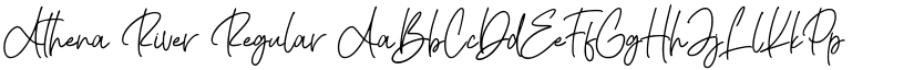Athena River Regular font