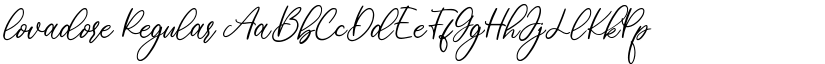 lovadore Regular font