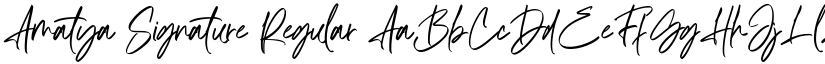 Amatya Signature Regular font