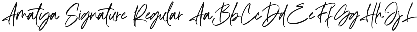 Amatya Signature font download