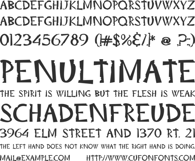 Trick or Bite font preview