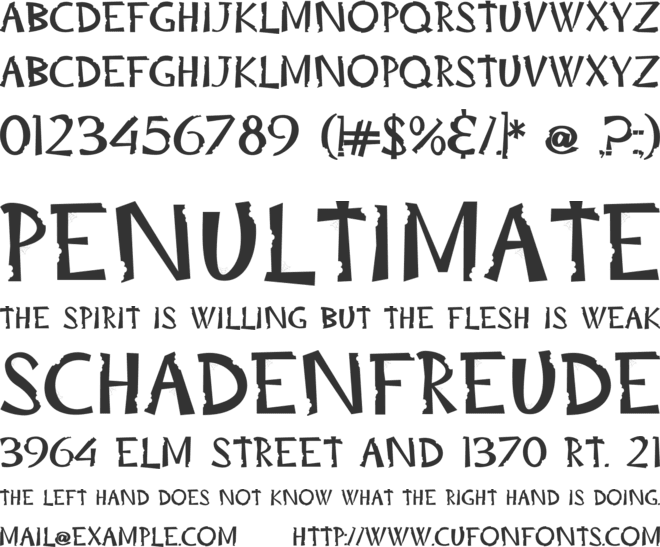 Trick or Bite font preview