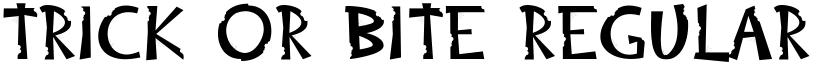 Trick or Bite Regular font