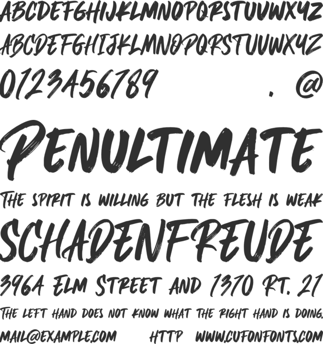 Blockade Personal Use font preview