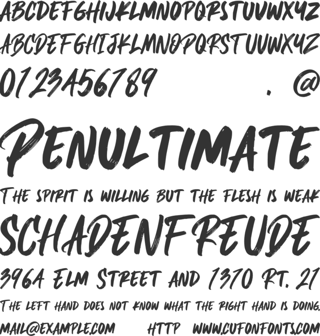 Blockade Personal Use font preview