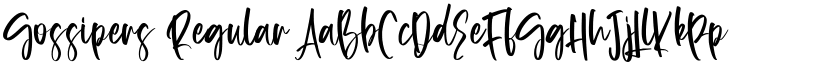 Gossipers Regular font