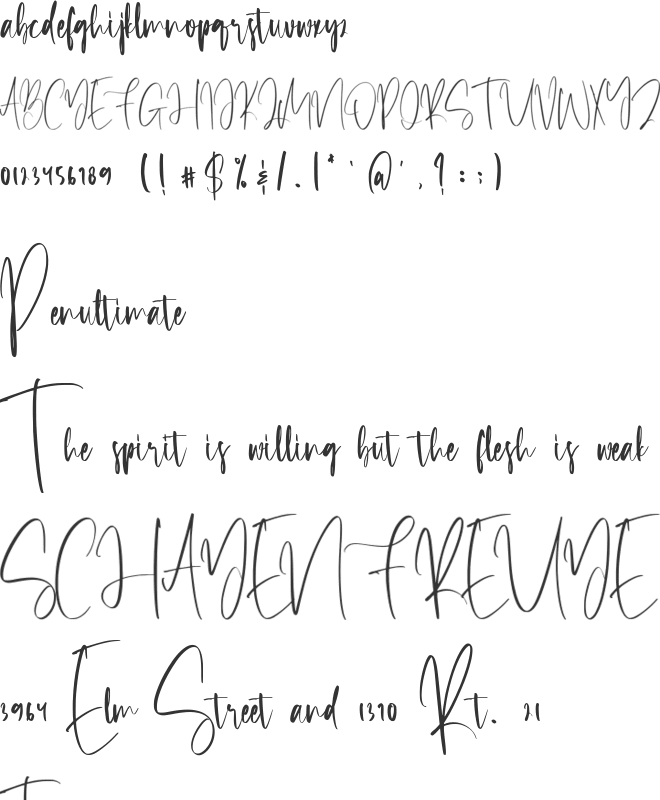 Inspiring font preview