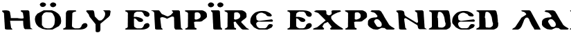 Holy Empire Expanded font