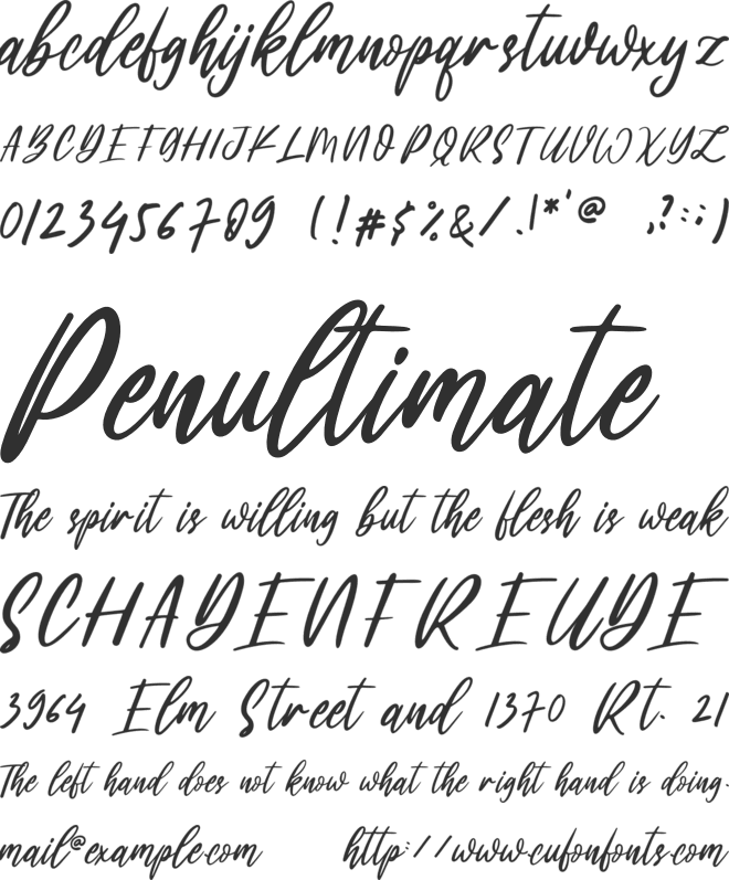 oh beauty font preview