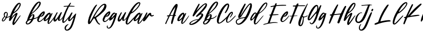 oh beauty Regular font