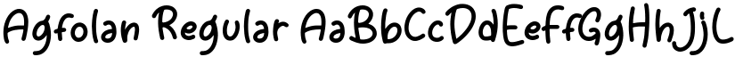 Agfolan Regular font