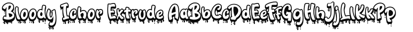 Bloody Ichor Extrude font