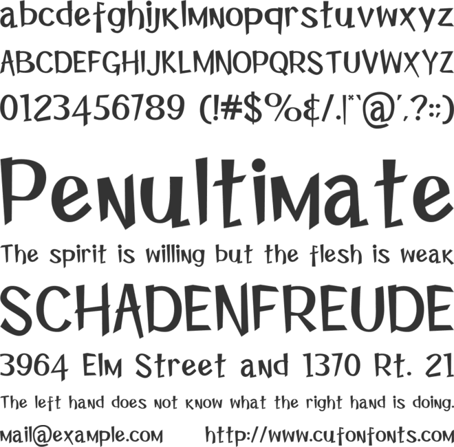 Pumpkin Island font preview