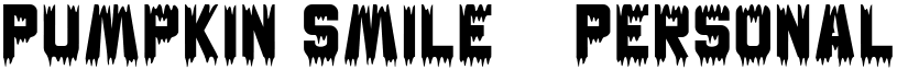 Pumpkin Smile - Personal Use Regular font