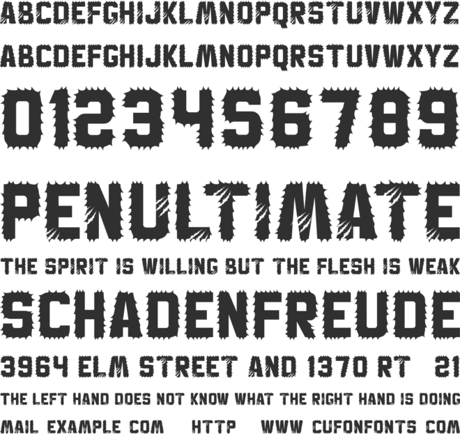 Hallo Witch - Personal Use font preview