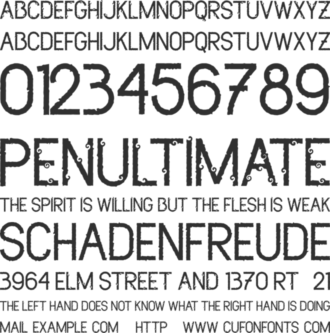 Dead Bear - Personal Use font preview