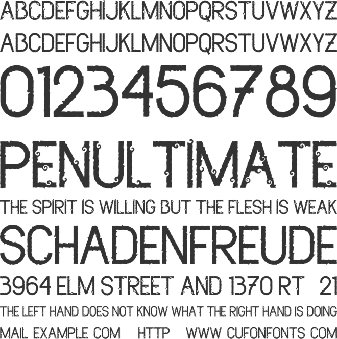 Dead Bear - Personal Use font preview