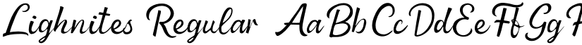Lighnites Regular font