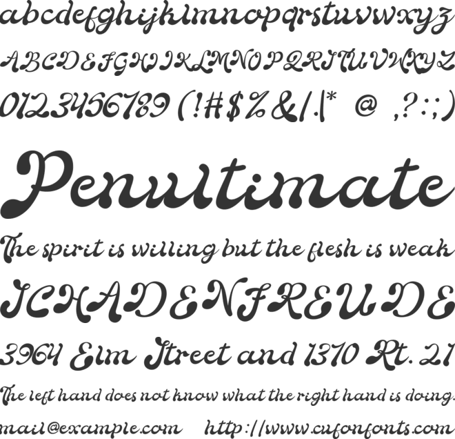 Mantaey font preview