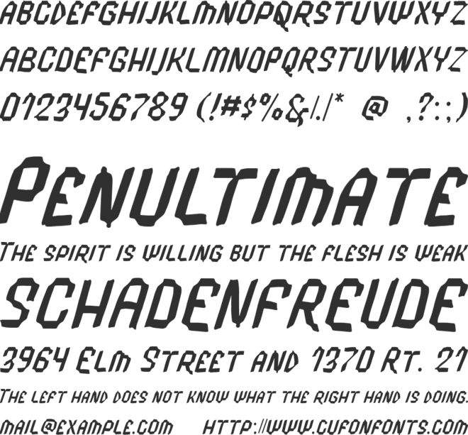 Tape Mambo font preview
