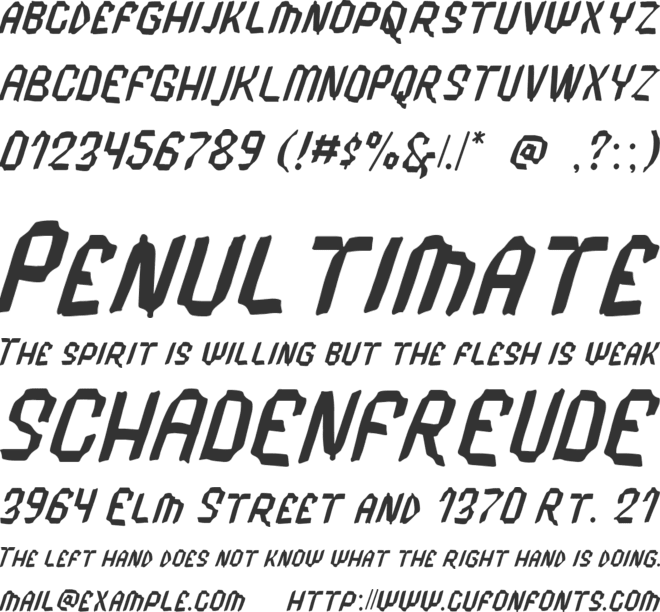 Tape Mambo font preview