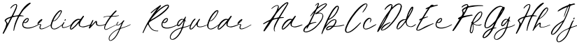 Herlianty Regular font