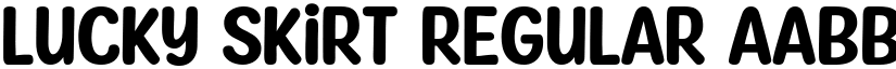 Lucky Skirt Regular font