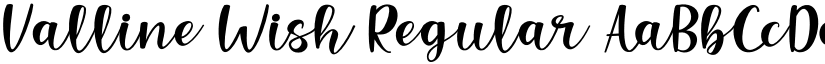 Valline Wish Regular font